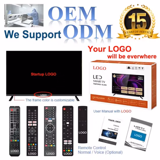 Original Smart 8K UHD 3D 4K Smart TV 43"46" 55&prime; 65&prime; 75&prime; 85 Inch LED Television