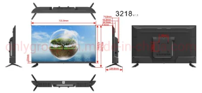 2022 Nuovi televisori Full HD con TV LED WiFi dalla Cina Televisione LED 4K Smart TV 32 39 40 43 50 55 pollici con TV LED normale HD FHD UHD